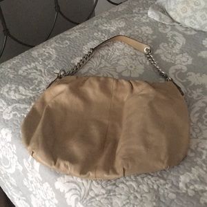 Hand bag.  Tan leather